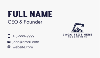 Construction Excavator Mountain Business Card Image Preview