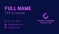 Purple Modern Letter C Business Card Image Preview
