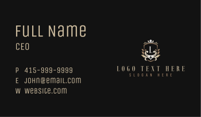 Royal Fashion Shield  Business Card Image Preview