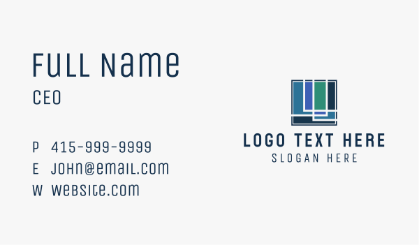 Multicolor Building Contractor  Business Card Design Image Preview