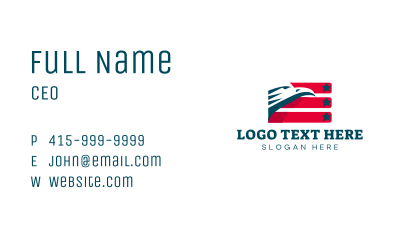 Eagle Flag Patriot Business Card Image Preview