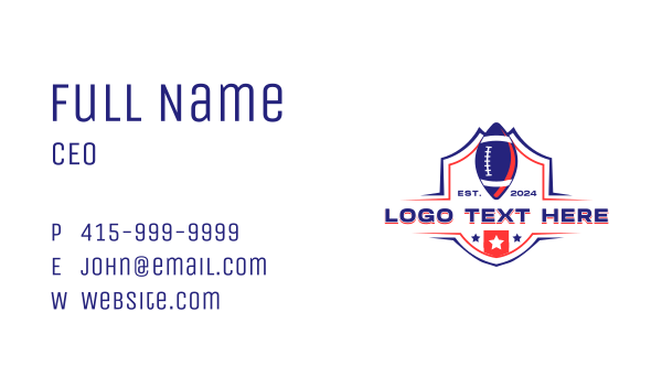 Football League Star Business Card Design Image Preview