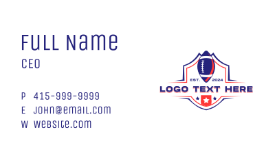 Football League Star Business Card Image Preview