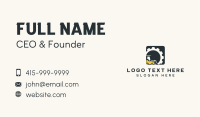 Gear Bulldozer Construction Business Card Image Preview