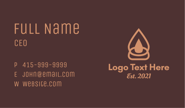 Lighting Candle Decor  Business Card Design Image Preview