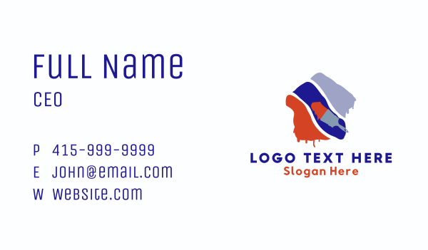 Mural Art Paint  Business Card Design Image Preview