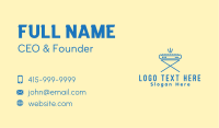 Blue Keyboard Line Art Business Card Image Preview