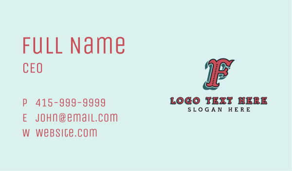 Fancy Western Boutique Business Card Design Image Preview