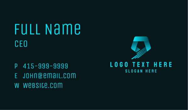 Digital Logistics Corporate  Business Card Design Image Preview