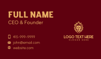 Golden Premium Lion Head Business Card Design