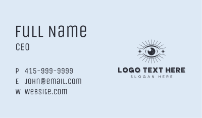 Boho Mystical Eye Business Card Image Preview