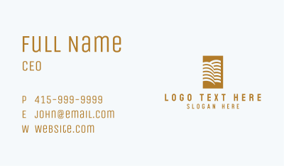 Luxury Hotel Building Business Card Image Preview