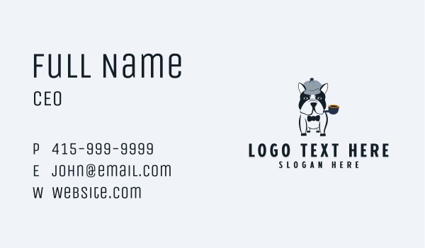 Detective Pet Bulldog  Business Card Design Image Preview