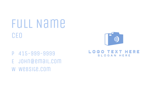 Camera Photography Studio  Business Card Design Image Preview