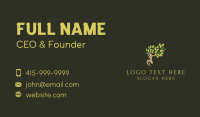 Green Tree Human Business Card Design