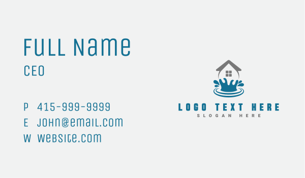 House Cleaning Water Business Card Design Image Preview