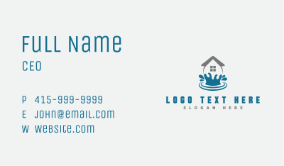 House Cleaning Water Business Card Image Preview