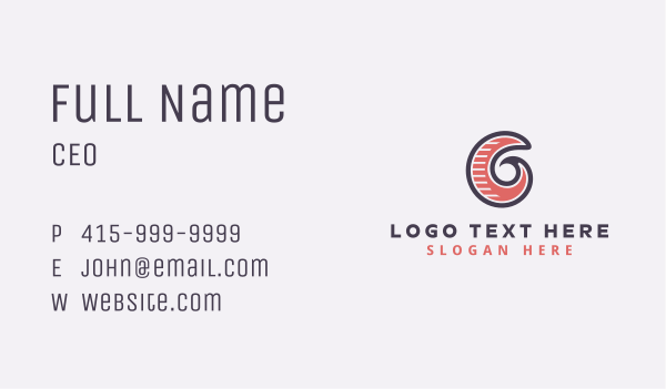 Creative Studio Letter G Business Card Design Image Preview