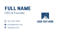 Blue Night Mountain Business Card Design