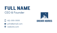 Blue Night Mountain Business Card Image Preview