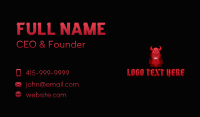 Red Demon Esports Business Card Design