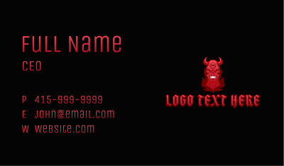 Red Demon Esports Business Card Image Preview