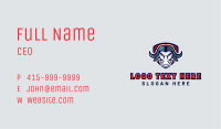 Buffalo Bull Mascot Business Card Image Preview