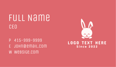 Cute Baby Bunny Business Card