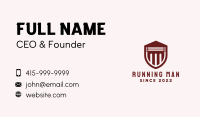 Architecture Column Shield Business Card Image Preview