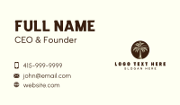 Farm Palm Tree Business Card Preview