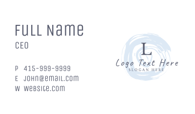 Brush Stroke Boutique Business Card Image Preview