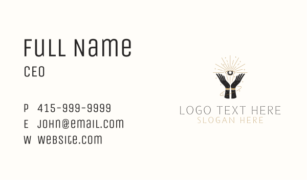 Mystical Visual Eye Business Card Design Image Preview