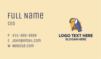 Toucan Taco Restaurant  Business Card
