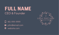 Floral Boutique Cosmetics Business Card Image Preview