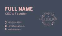 Floral Boutique Cosmetics Business Card Preview