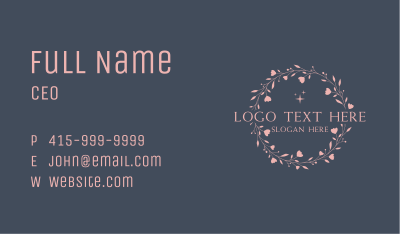 Floral Boutique Cosmetics Business Card Image Preview