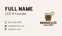 Coffee Cup Key Business Card Image Preview