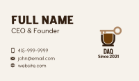 Coffee Cup Key Business Card Image Preview