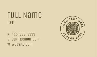 Hipster Wood Log Business Card Image Preview