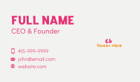 Fun Playful Wordmark  Business Card Image Preview