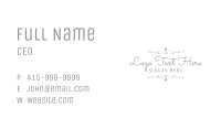 White Elegant Wedding Business Card Image Preview