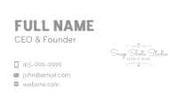 White Elegant Wedding Business Card Image Preview