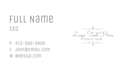 White Elegant Wedding Business Card Image Preview