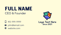 Multicolor Chat Dice Business Card Image Preview