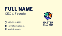 Multicolor Chat Dice Business Card Image Preview