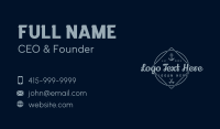 Anchor Restaurant Emblem Business Card Design