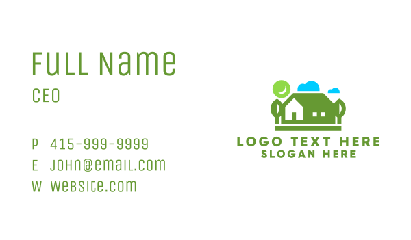 Nature House Realty Business Card Design Image Preview