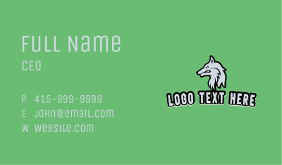 Wild Wolf Animal Business Card Image Preview