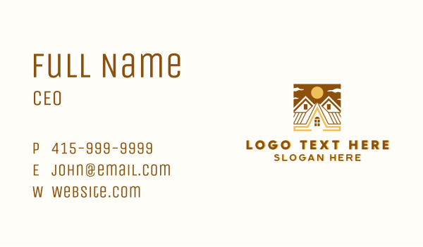 Home Roofing Property Business Card Design Image Preview