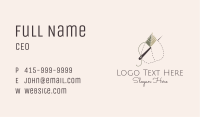 Leaf Stitch Needle Business Card Image Preview